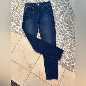 MOTHER Dark Blue Skinny Jeans